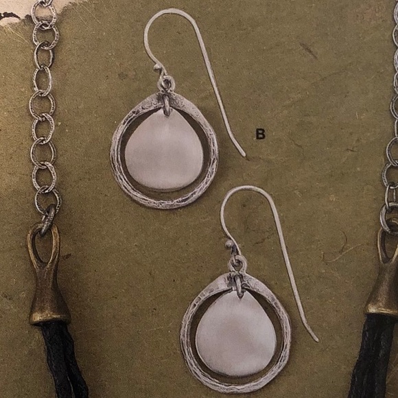 Silpada .925 Sterling Silver Disc Earrings - Picture 2 of 4
